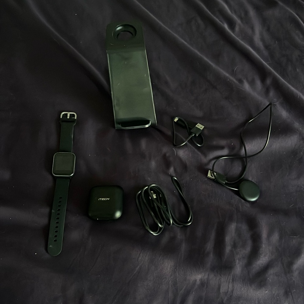 I tech watch and ear buds